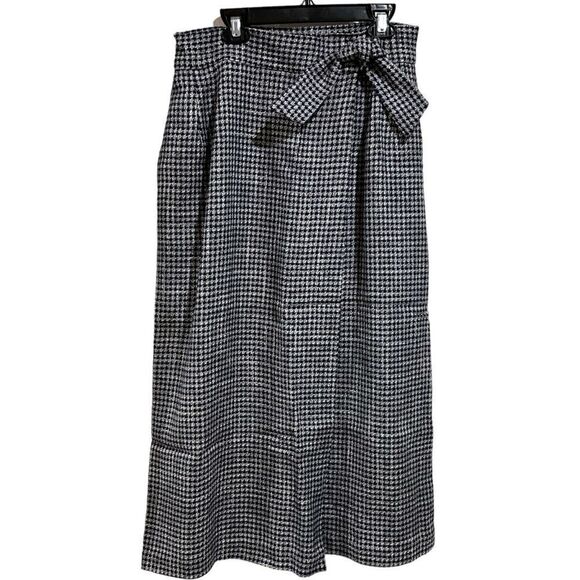 Hand Sewn Vintage Skirt Set Houndstooth Vogue Paris Original Size 8/10 - Picture 2 of 16